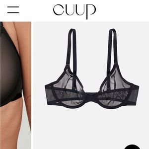 CUUP The Plunge mesh bra - 38C